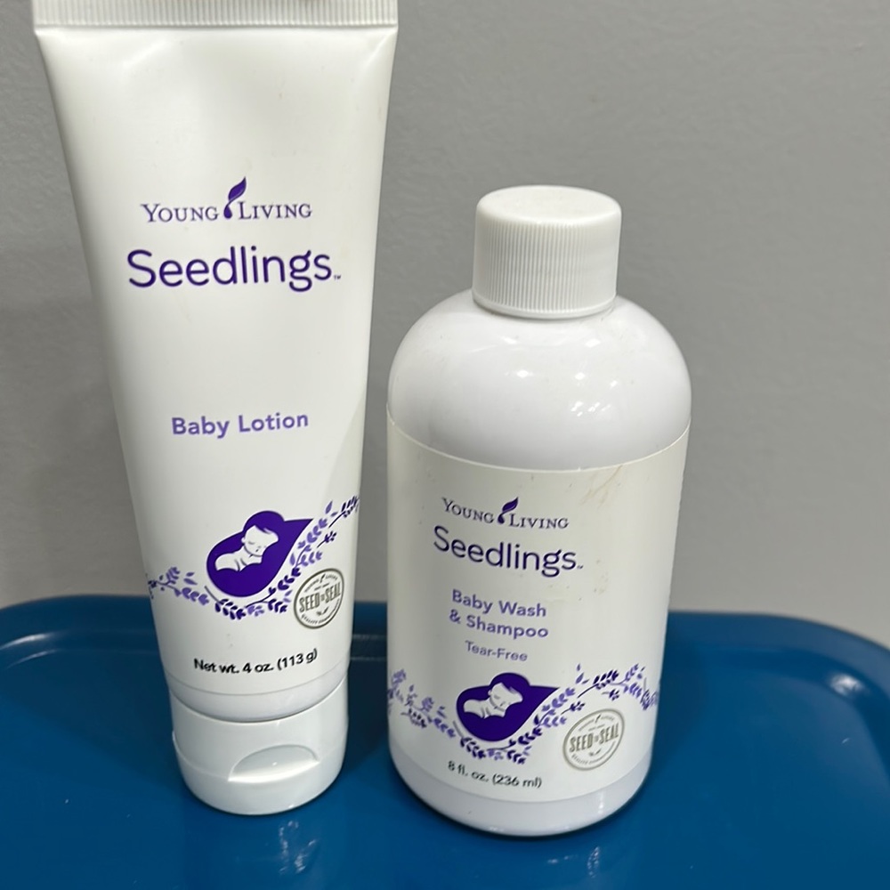 Young Living Seedlings baby wash/shampoo and baby lotion